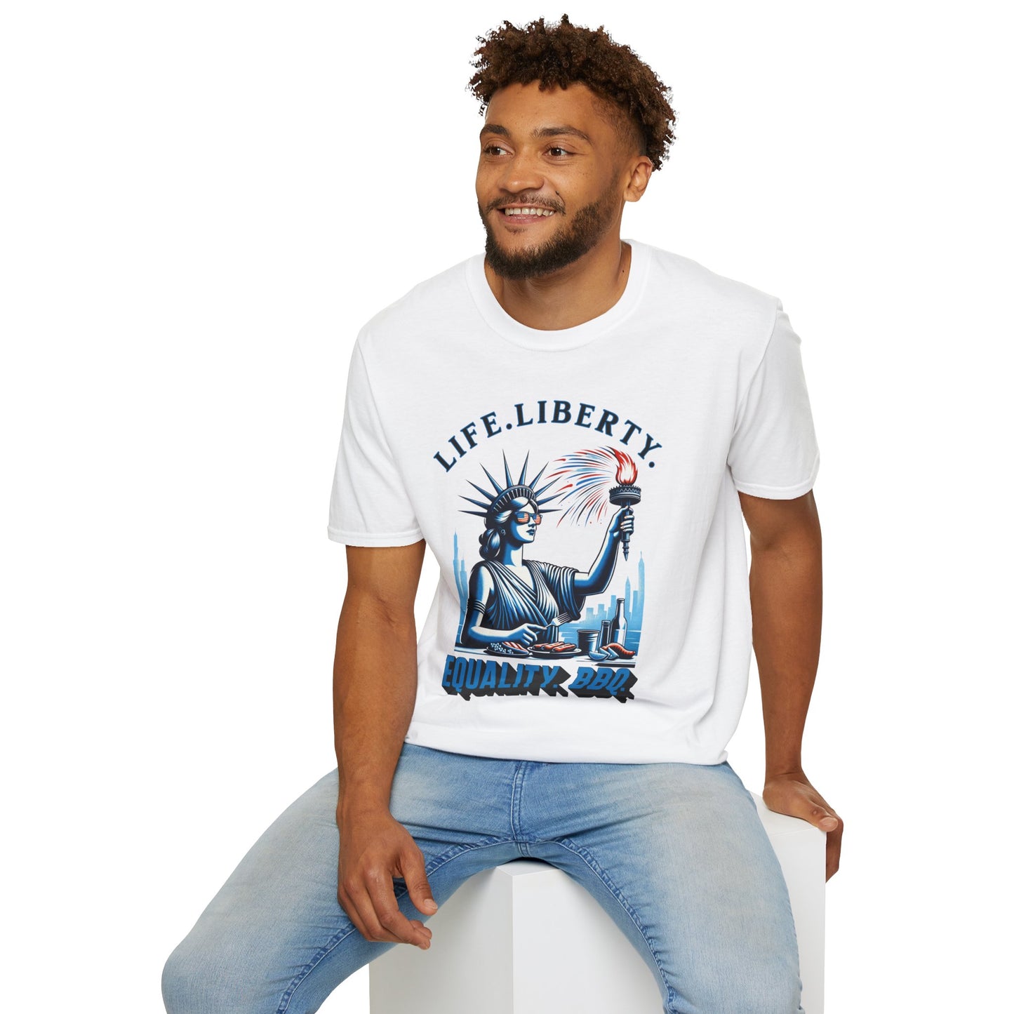 Life Liberty Equality BBQ 4th of July Independence Day Shirt