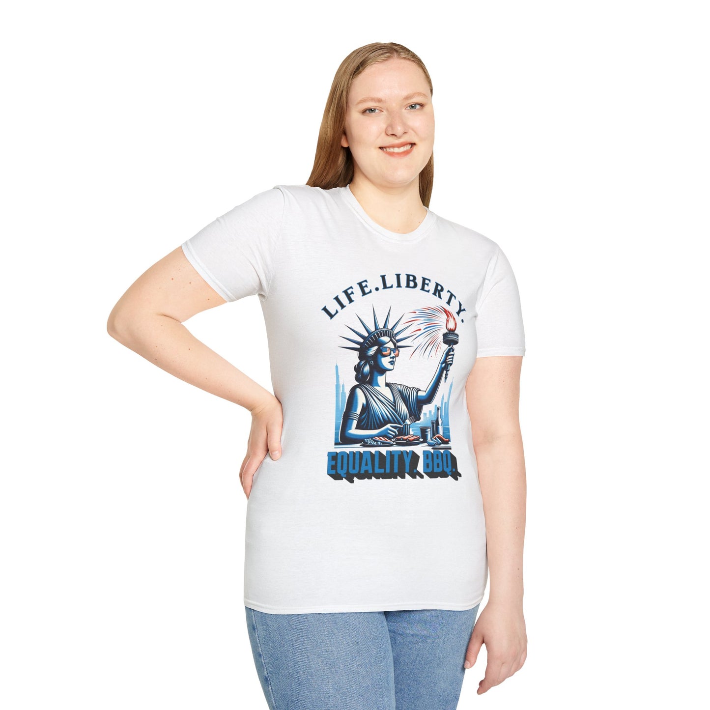 Life Liberty Equality BBQ 4th of July Independence Day Shirt