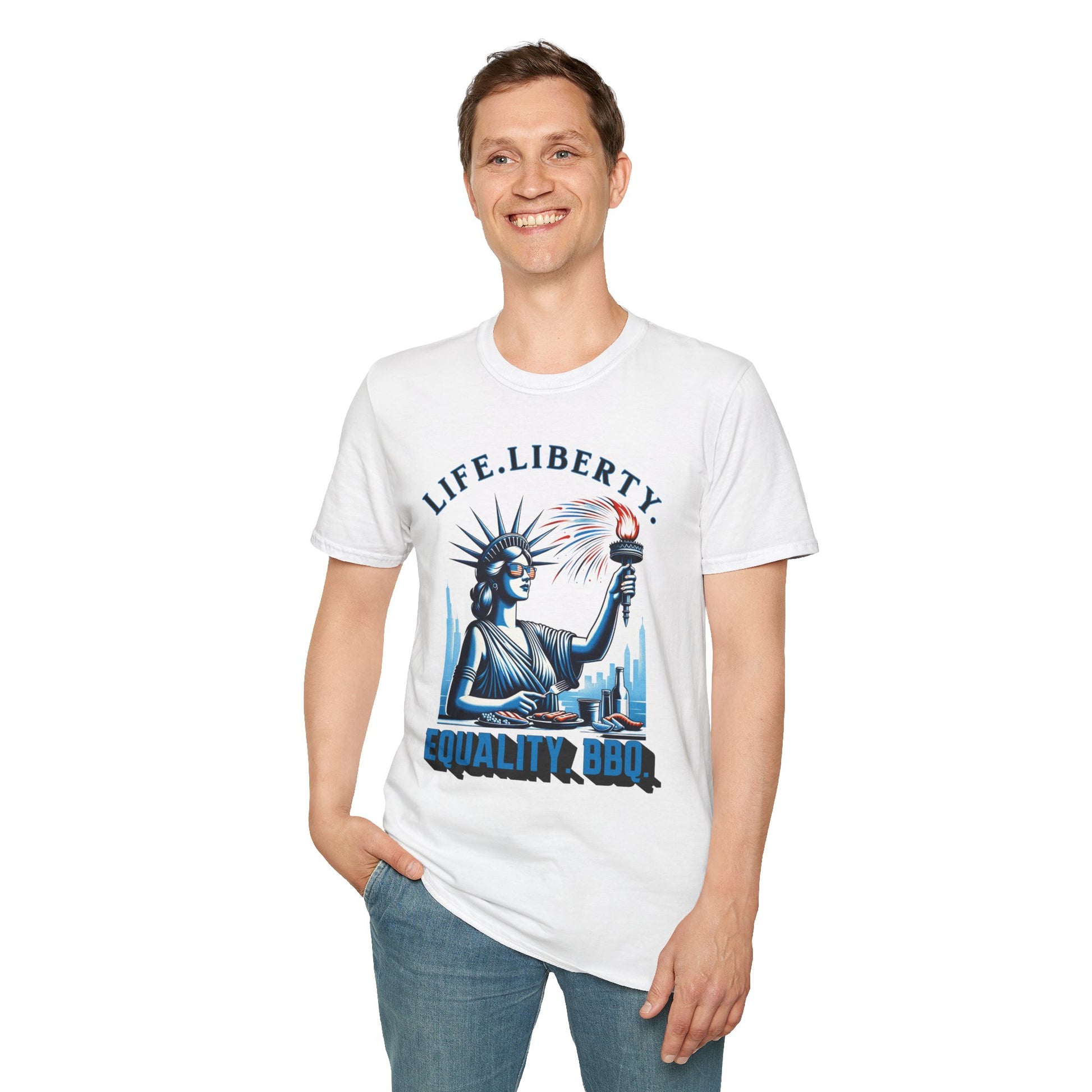 Life Liberty Equality BBQ 4th of July Independence Day Shirt